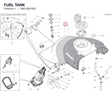 FUEL TANK 58612621BC diagram position