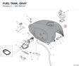FUEL TANK, GRAY 58612661AC diagram position