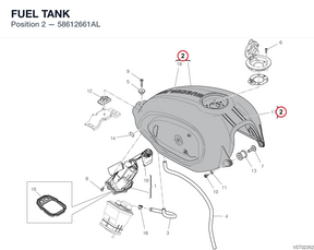 FUEL TANK 58612661AL diagram position