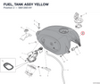 FUEL, TANK ASSY YELLOW 58612661AY diagram position