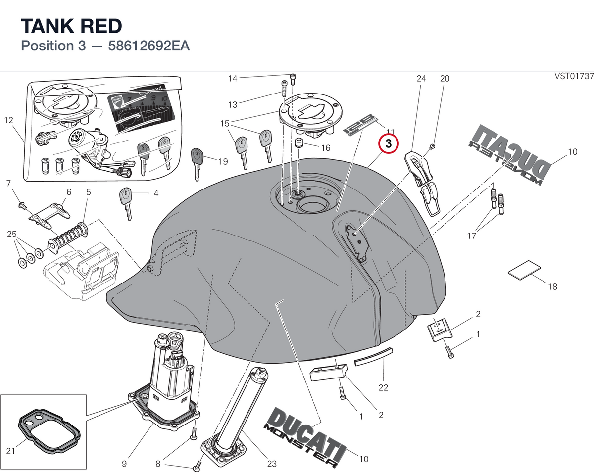 TANK RED 58612692EA diagram position
