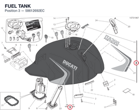 FUEL TANK 58612692EC diagram position