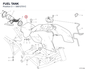 FUEL TANK 58612701C diagram position