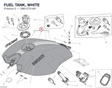 FUEL TANK, WHITE 58612721AR diagram position