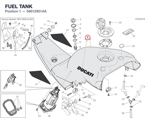 FUEL TANK 58612901AA diagram position