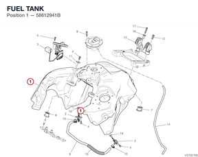 FUEL TANK 58612941B diagram position