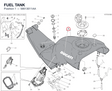 FUEL TANK 58613011AA diagram position