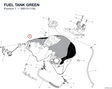 FUEL TANK GREEN 58613111BL diagram position
