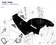 FUEL TANK 58613161AG diagram position