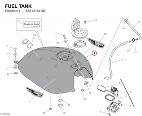 FUEL TANK 58613181DB diagram position