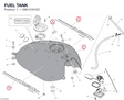FUEL TANK 58613181DC diagram position