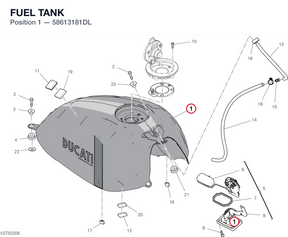 FUEL TANK 58613181DL diagram position