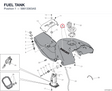 FUEL TANK 58613363AS diagram position