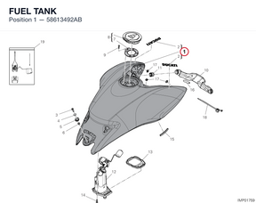 FUEL TANK 58613492AB diagram position