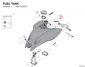 FUEL TANK 58613492AC diagram position
