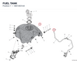 FUEL TANK 58613631AA diagram position