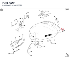 FUEL TANK 58630332A diagram position