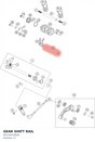 Diagram preview: GEAR SHIFT RAIL (90134019000)
