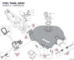 FUEL TANK, GRAY 586P2931AS diagram position
