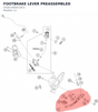 Diagram preview: FOOTBRAKE LEVER PREASSEMBLED (C63513050133C1)