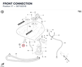 FRONT CONNECTION 58710231B diagram position