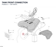 TANK FRONT CONNECTION 58710491A diagram position