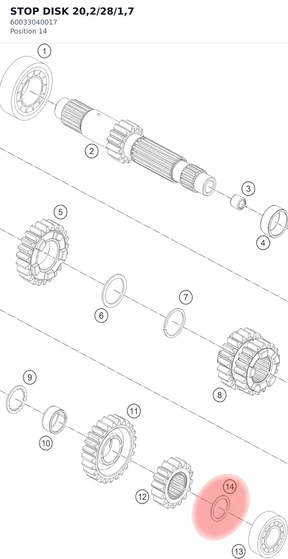 Diagram preview: STOP DISK 20,2/28/1,7 (60033040017)