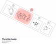 Diagram preview: Throttle body (55741001000)