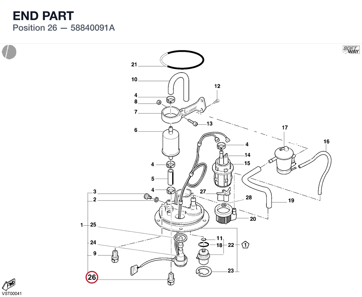 END PART 58840091A diagram position