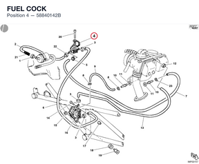 FUEL COCK 58840142B diagram position