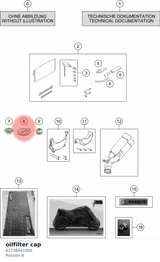 Diagram preview: oilfilter cap (61738A41000)