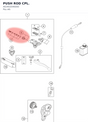 Diagram preview: PUSH ROD CPL. (A63402046000)