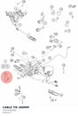 Diagram preview: CABLE TIE 280MM (76311093280)