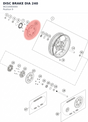 Diagram preview: DISC BRAKE DIA 240 (96310060000)