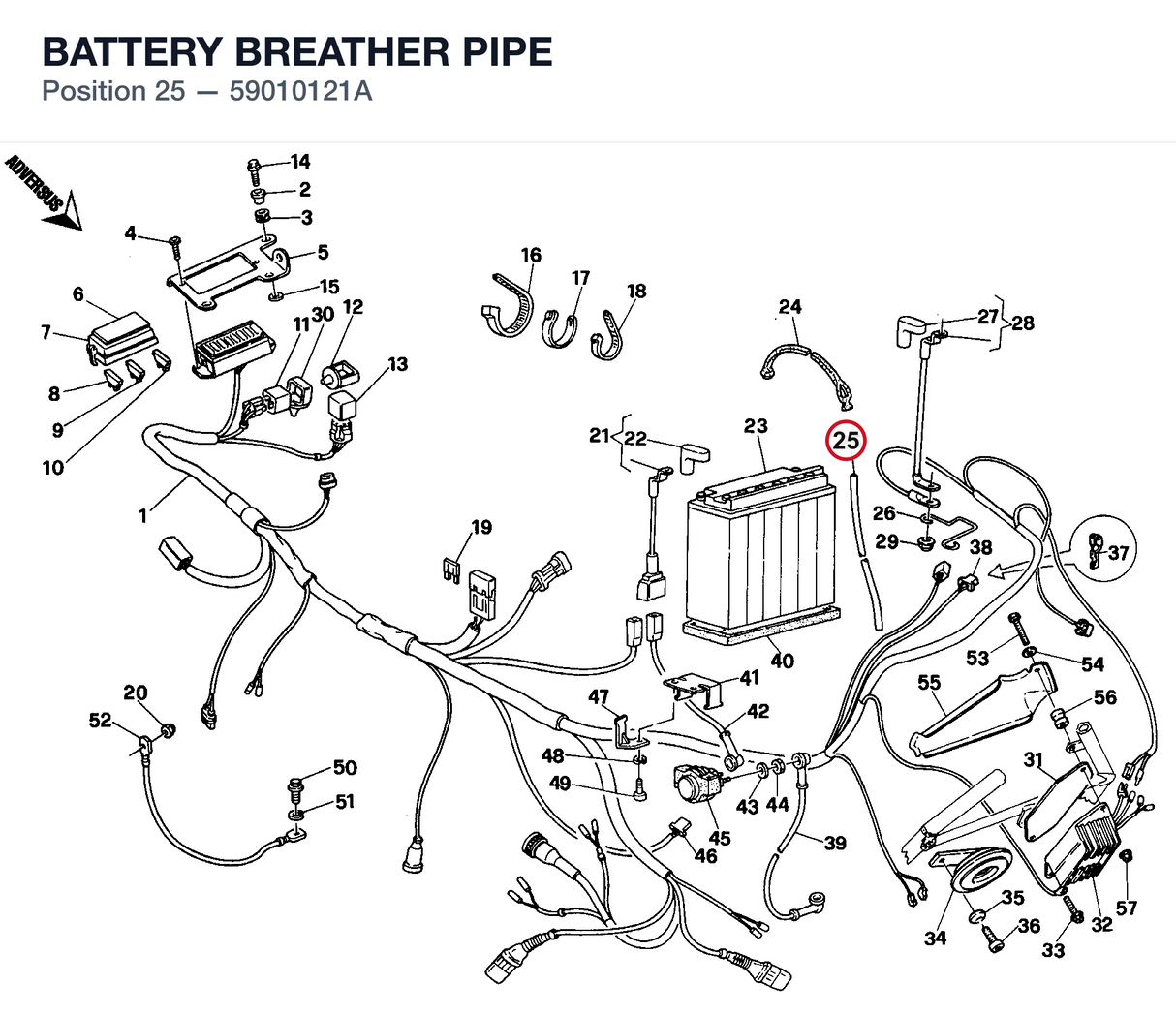 BATTERY BREATHER PIPE