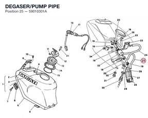 DEGASER/PUMP PIPE