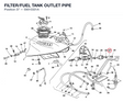 FILTER/FUEL TANK OUTLET PIPE 59010331A diagram position