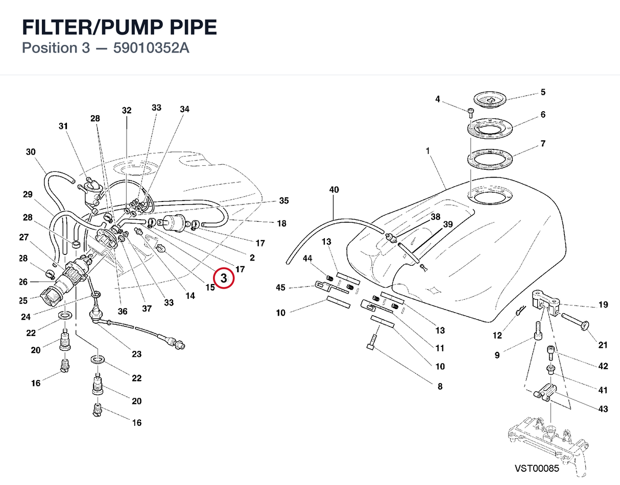 FILTER/PUMP PIPE