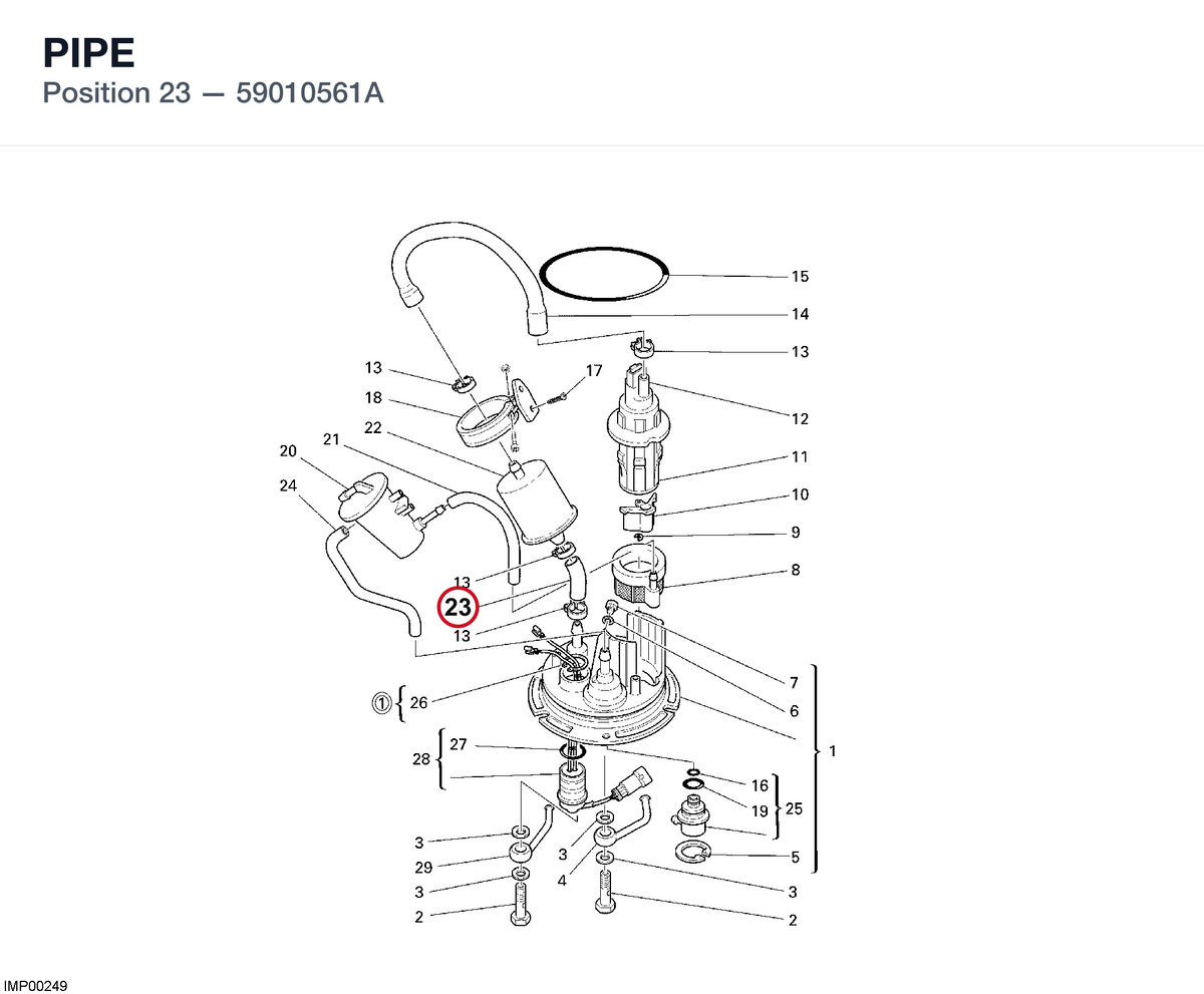 PIPE 59010561A diagram position