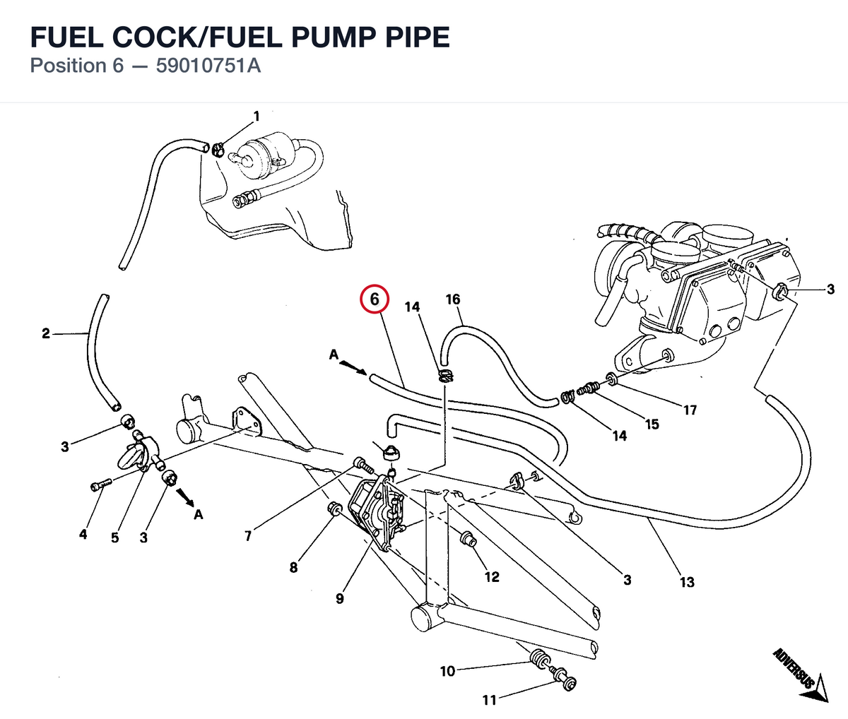 FUEL COCK/FUEL PUMP PIPE