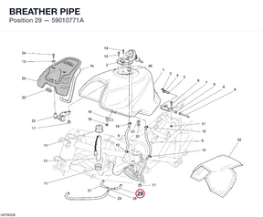 BREATHER PIPE 59010771A diagram position