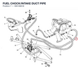 FUEL CHOCK/INTAKE DUCT PIPE