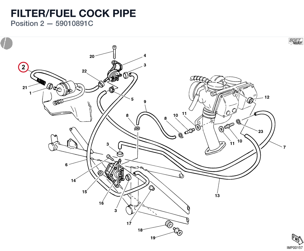 FILTER/FUEL COCK PIPE