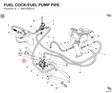 FUEL COCK/FUEL PUMP PIPE 59010901A diagram position