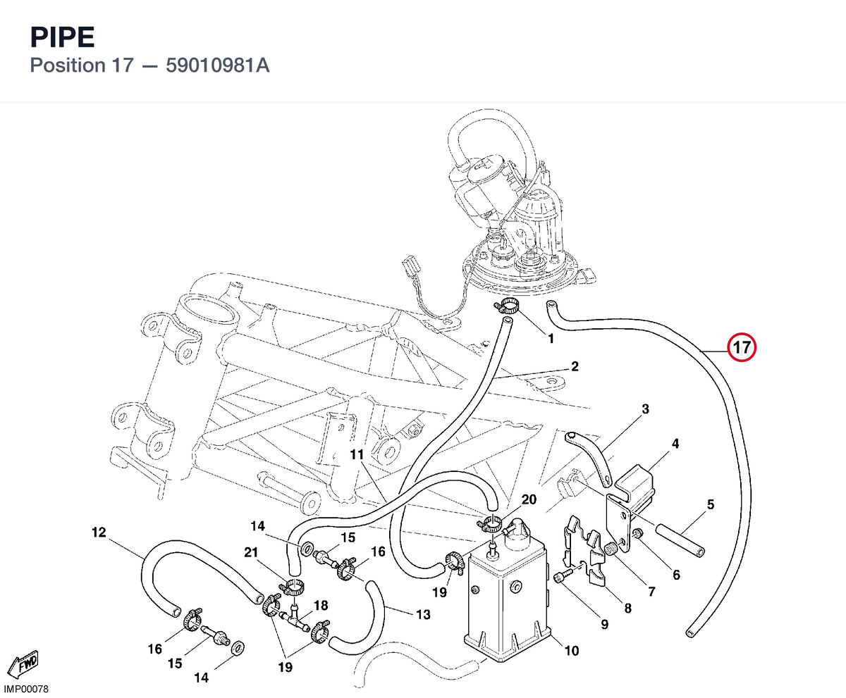 PIPE 59010981A diagram position