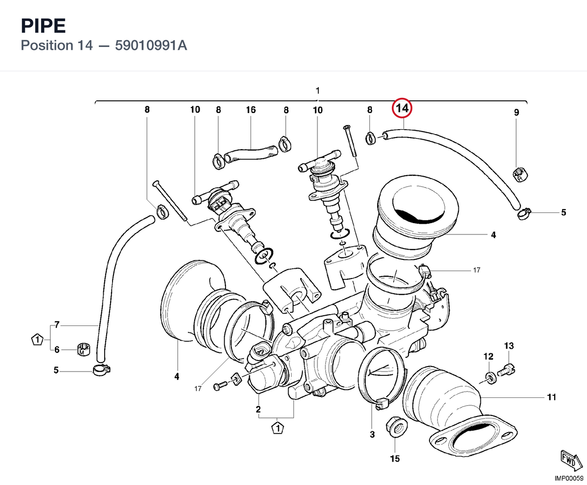 PIPE 59010991A diagram position