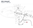 PIPE, EXHAUST 59011012A diagram position