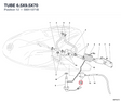 TUBE 6.5X9.5X70 59011071B diagram position