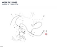 HOSE 7X13X150 59011111B diagram position