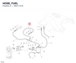 HOSE, FUEL 59011121A diagram position